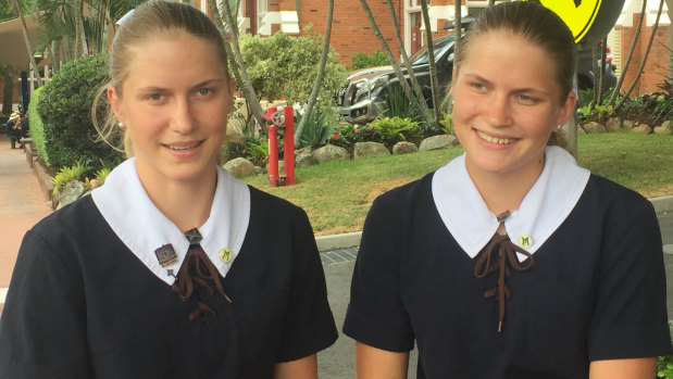 St Margaret's Anglican Girls School year 11 students Ruby and Olivia Howard.