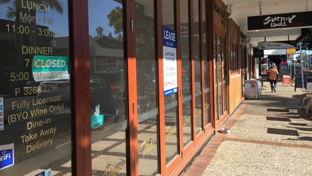 Empty shops and low foot traffic are worrying local business owners, with no pedestrians at 4pm on a Thursday afternoon.