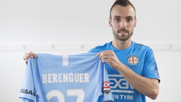 Melbourne City FC's Florin Berenguer has faced a few hurdles since relocating to Melbourne. 
