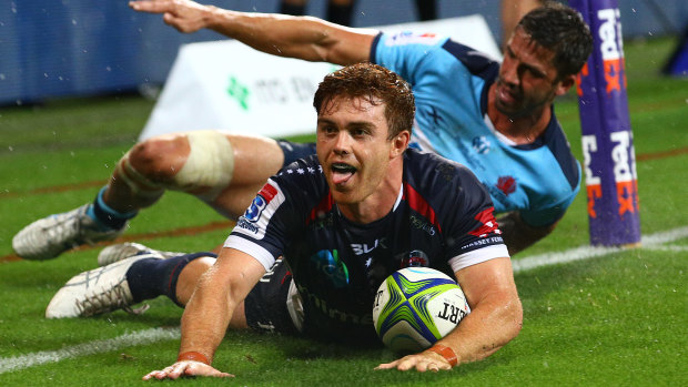 Andrew Kellaway scored two tries for the Rebels against his former side.