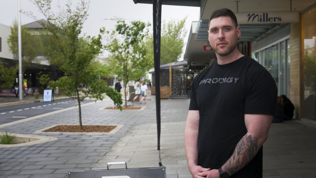 Owner of Prodigy Performance Nutrition, Cam McAlister, said the construction on Hibberson Street had caused a significant downturn in business due to noise and dust.