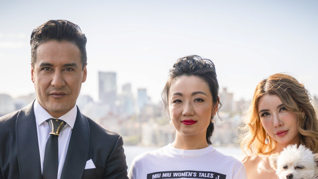 Concierge Karim Gharbi looks after businesswoman Lulu Pallier and charity princess Crystal on Sydney's Crazy Rich Asians, part of Ten's Pilot Week.
