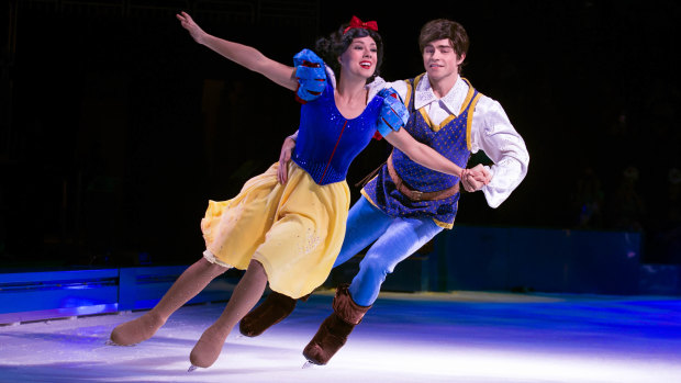 Snow White and her prince in  'Disney on Ice: 100 Years of Magic'.
