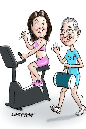 Liberal Senator Jane Hume and ASIC boss Joe Longo have emerged as unlikely gym buddies