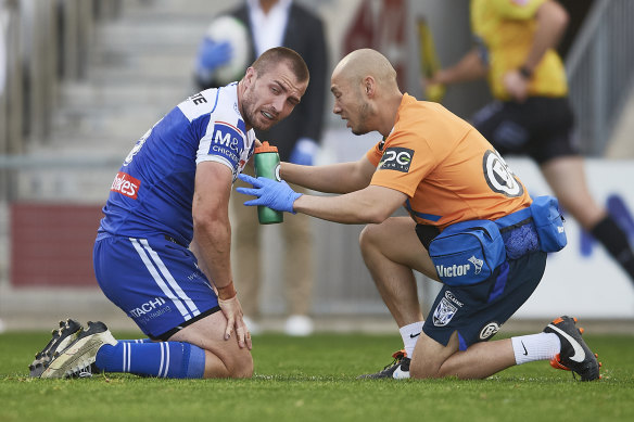 Kieran Foran passed a HIA test on Saturday, but struggled with a toe injury.