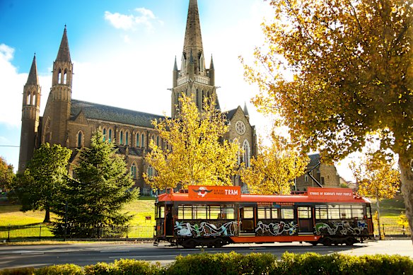 Bendigo’s restored Dja Dja Wurrung Tram.