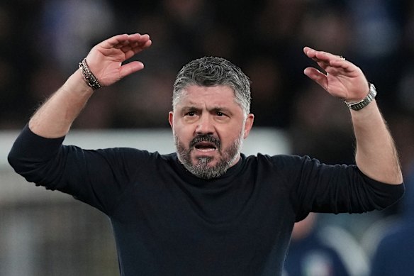 Italy coach Gennaro Gattuso.