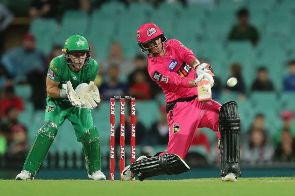 Sixers star Josh Philippe during February's Big Bash League final.