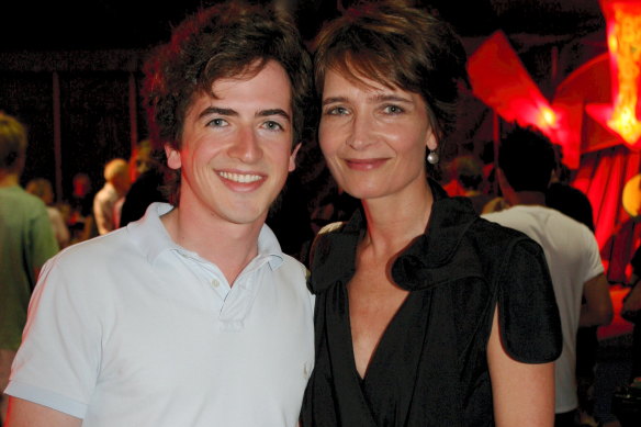 Jana Wendt and son Daniel Ward in 2009.