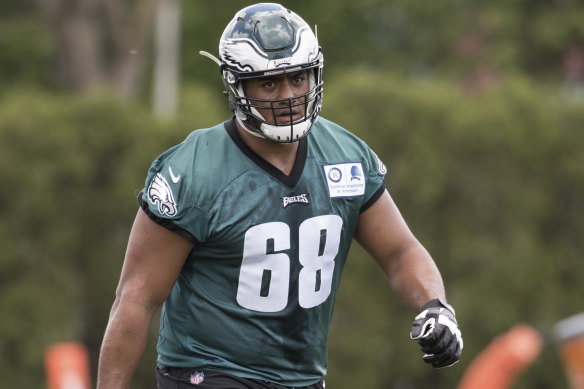 NFL 2021: Jordan Mailata winning over Philadelphia Eagles fans before  Atlanta Falcons season-opener at Mercedes Benz Stadium