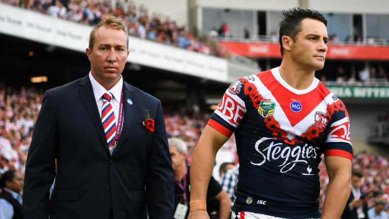 Game managers: Trent Robinson and Cooper Cronk have proved a clinical combination for the Roosters.