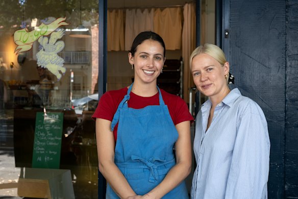 Owners Dom Gattermayr and Rose Richards outside Florian To-Go.