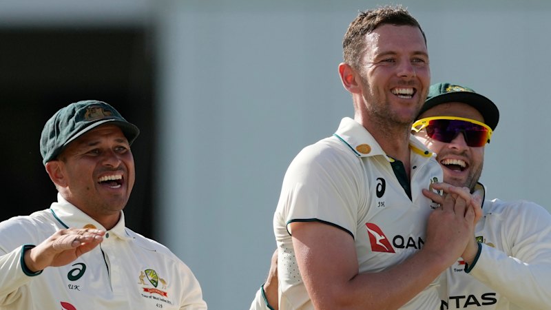 Hazlewood rips through West Indies as Australia take 1-0 series lead