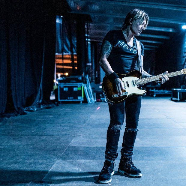 Keith Urban backstage during a festival in Nashville, Tennessee, last year. He says his songs always have their roots in real people: “I’m not creating something completely fictional.”