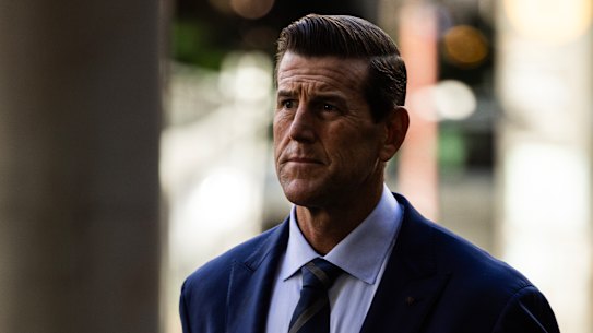 Ben Roberts-Smith outside the Federal Court earlier this month.