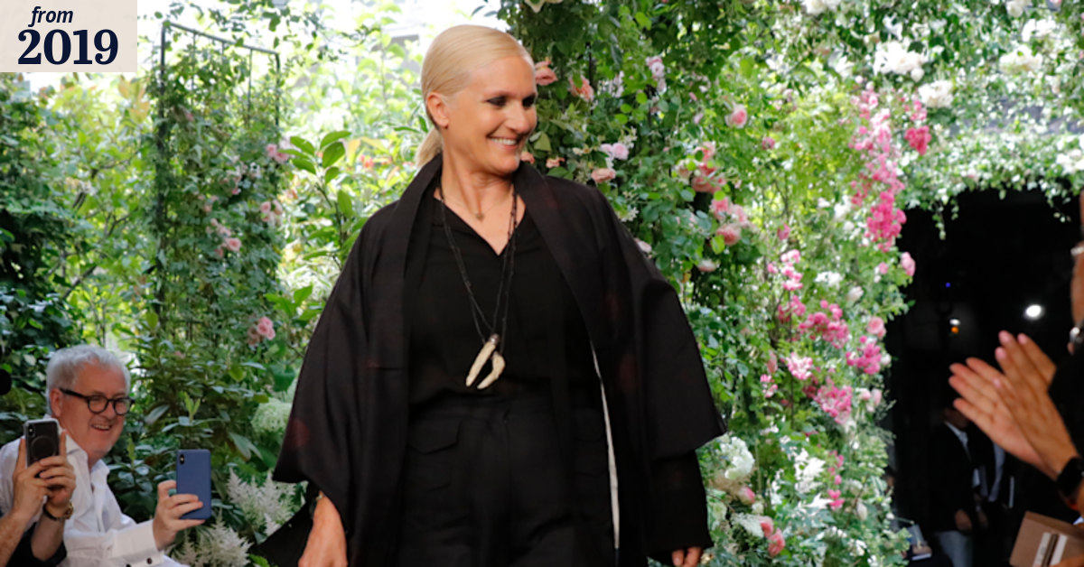 Dior's feminist designer wins top French honour