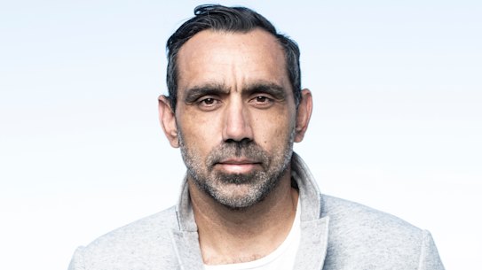 First-time father Adam Goodes says he is in "a love bubble".