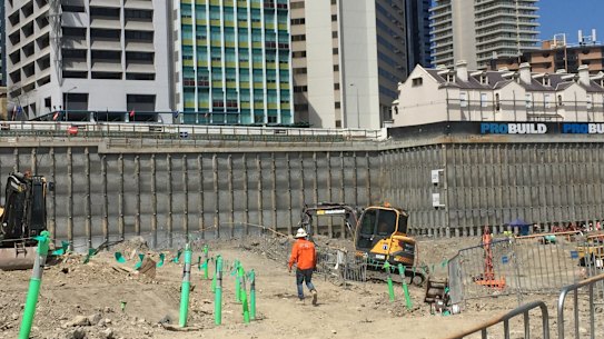 Brisbane's biggest hole in the ground reaches halfway point