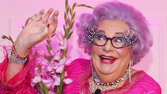 Dame Edna Everage in 2019.