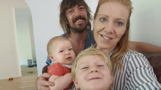 Amy Nelmes Bissett has been in self-isolation with her family for 12 weeks after returning from overseas.