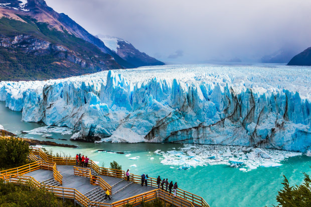 Spectrums of blue at the Perito Moreno Glacier.