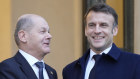 German Chancellor Olaf Scholz and French President Emmanuel Macron. 