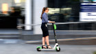 Lauren Barea, a project manager at technology one is among the Brisbanites who have embraced e-scooters.
