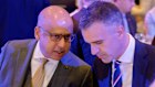 Sanjeev Gupta with South Australian Premier Peter Malinauskas in Adelaide in 2022.