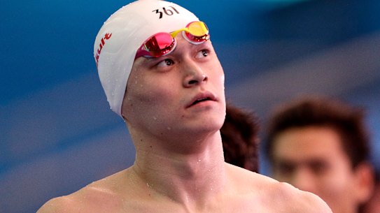 Chinese swimmer Sun Yang.
