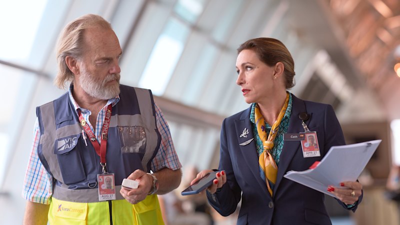 Hugo Weaving and Shabana Azeez star in new drama The Airport Chaplain