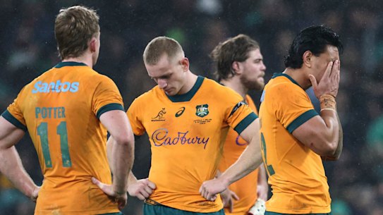 The Wallabies come to terms with a big loss against Ireland.