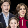 Denmark’s Crown Princess Mary with Prince Christian and Princess Josephine.