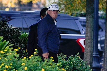 Donald Trump returns to the White House after golfing on Saturday.