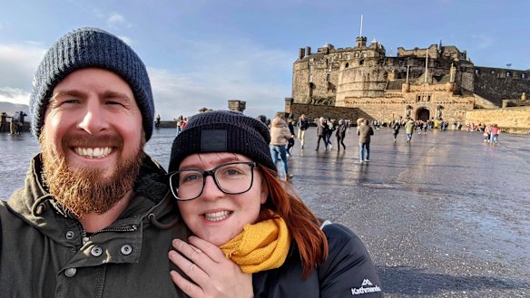 Australians Ben Goodwin and Amy Webster had their tickets on a Qatar flight cancelled because of the passenger cap reduction.