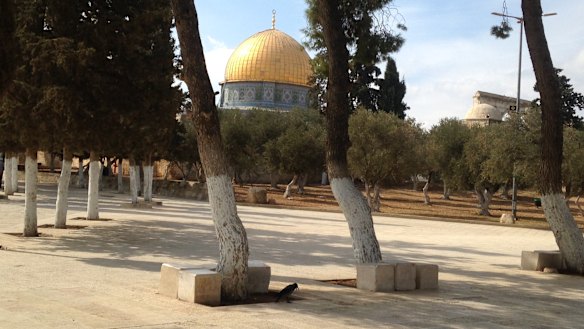 Inside the Old City: The Dome of the Rock is seen in the courtyard of al-Aqsa mosque, known to Arabs as the Noble Sanctuary and to Jews as the Temple Mount. 