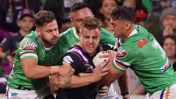 Cameron Munster says the Storm are becoming targets for go-slow tactics.