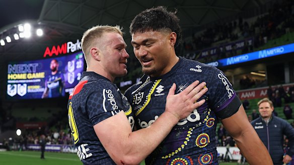 Stefano Utoikamanu will play his first finals game on Friday night.