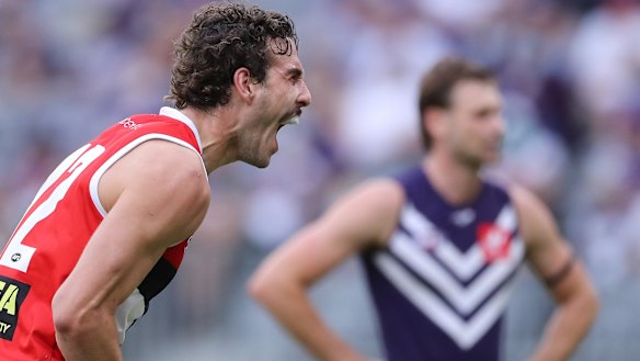 Max King played a starring role for the Saints in their win over the Dockers.
