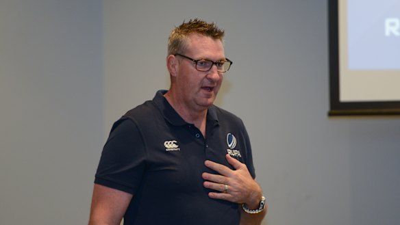 World Cup-winning Wallaby and RUPA boss Justin Harrison will go into bat for Australian players on Tuesday. 