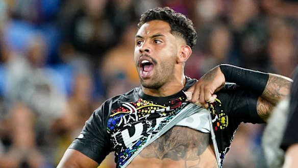 Josh Addo-Carr on the Gold Coast on Saturday night.