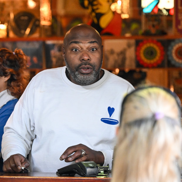 Fabrice Lemoyne runs a Glenferrie institution, record store and cafe Alley Tunes, near Swinburne University. 