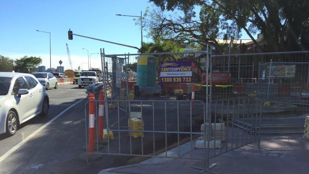 The Racecourse Road intersection at Kingsford Smith Drive in late October.