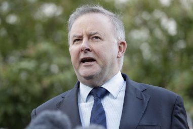 Baloney: Anthony Albanese and Victorian Treasurer Tim Pallas two weeks ago said the East West Link funding did not exist.