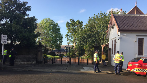 The Duke and Duchess of Sussex, Prince Harry and Meghan Markle, are due at a reception at Admiralty House on Tuesday morning. 