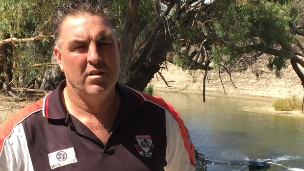 Graeme McCrabb, a Menindee resident, has helped draw national attention to the mass fish kills on the lower Darling River. This image was taken on the day fisheries staff were rescuing 20 Murray cod to transfer to a breeding facility almost 600 km away.