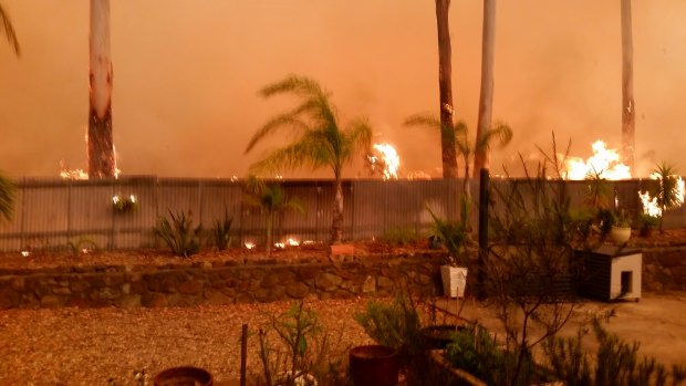Firefighter Mike Atkin saved his Batemans Bay home.