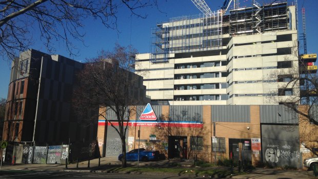 The development site on Shiel Street, North Melbourne.