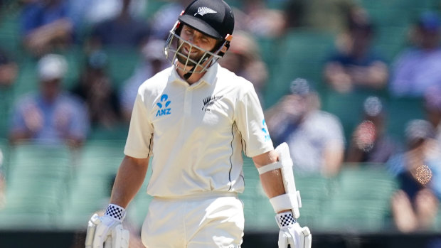 Fighting words: Black Caps skipper Kane Williamson says his side must find a way to counter the Australian bowling attack in the third Test.