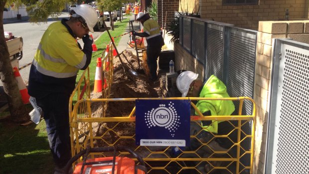 The NBN is being installed in Perth's CBD.