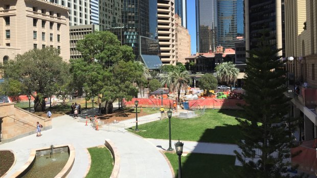 Brisbane's Anzac Square was still being restored in January, despite initial plans to have it completed by November last year.